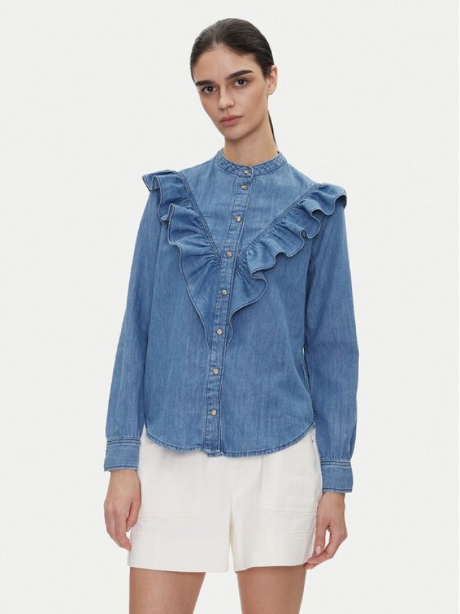 Pepe Jeans Koszula jeansowa Katia PL305092 Niebieski Regular Fit