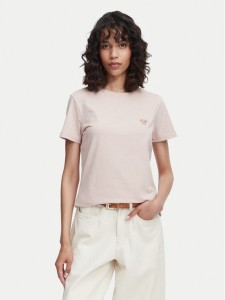 Guess T-Shirt V4YI09 J1314 Różowy jasny Regular Fit