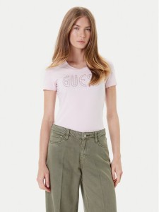 Guess T-Shirt W5YI05 J1314 Różowy Regular Fit
