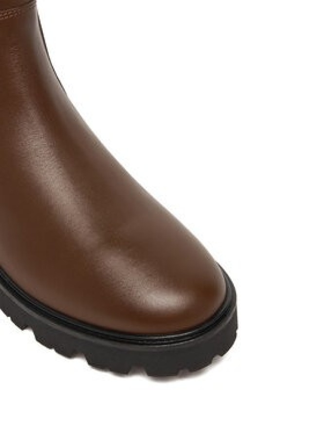 Tommy Hilfiger Sztyblety Lthr Low Chelsea FW0FW08775 Brązowy