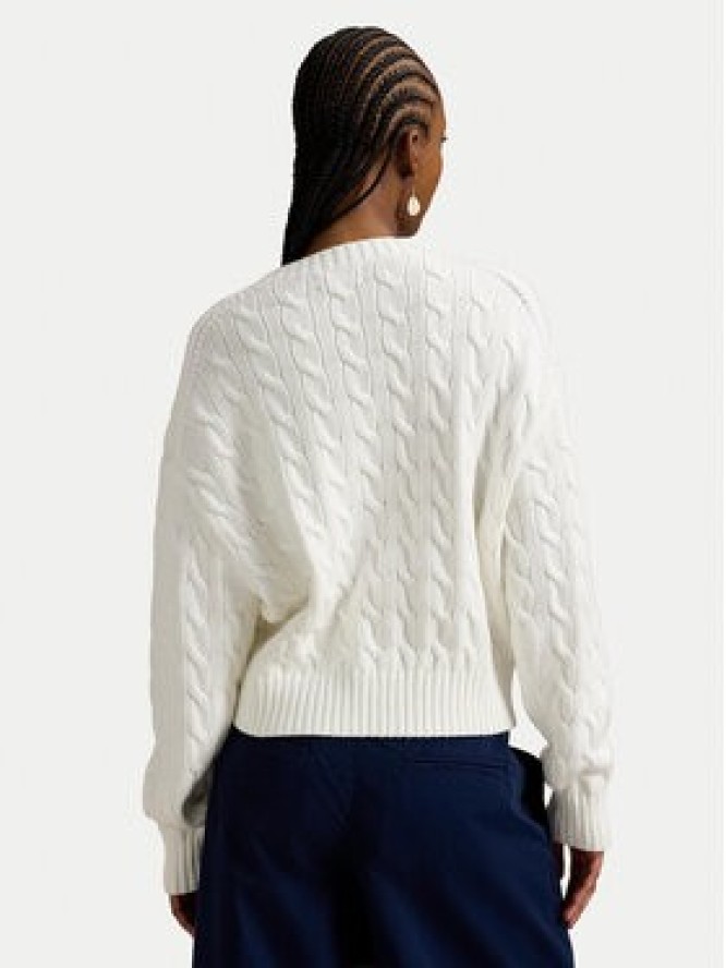 Polo Ralph Lauren Sweter 211A96245003 Biały Relaxed Fit