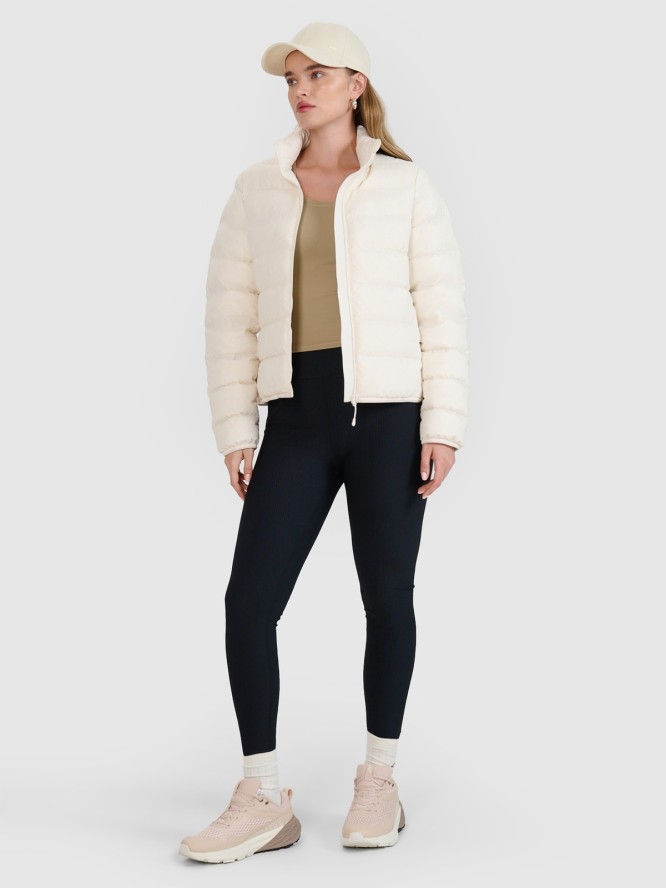 4F Kurtka puchowa z naturalnym wypełnieniem damska - biała S