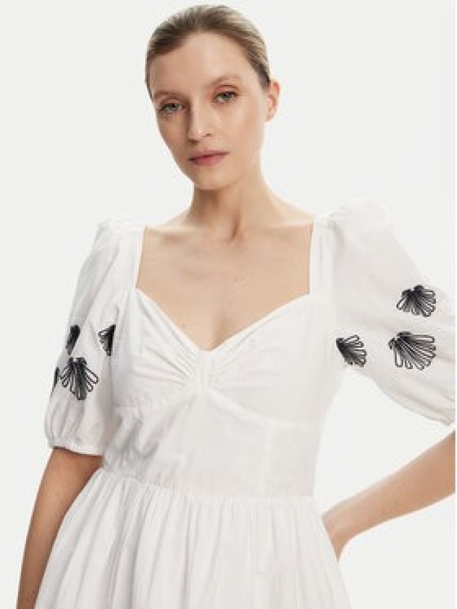 French Connection Sukienka letnia 71YOT Biały Regular Fit