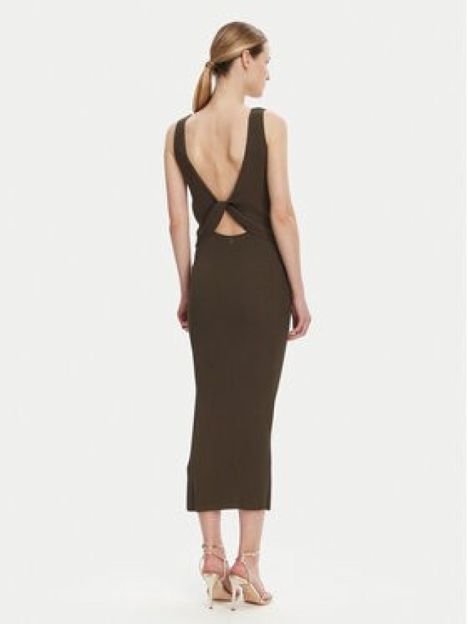 Guess Sukienka dzianinowa W5GK47 Z3L10 Brązowy Regular Fit
