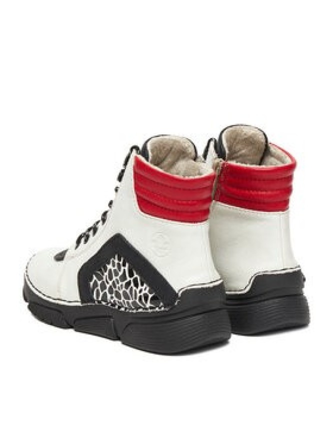 Rieker Trzewiki 45904-60 Biały