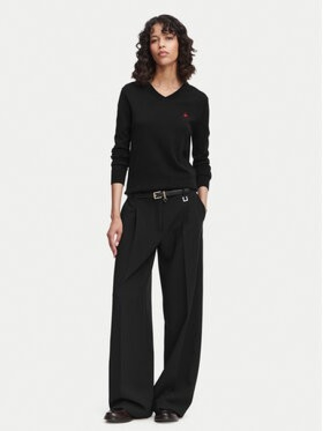 Beverly Hills Polo Club Sweter P-SS26W-M536563 Czarny Regular Fit
