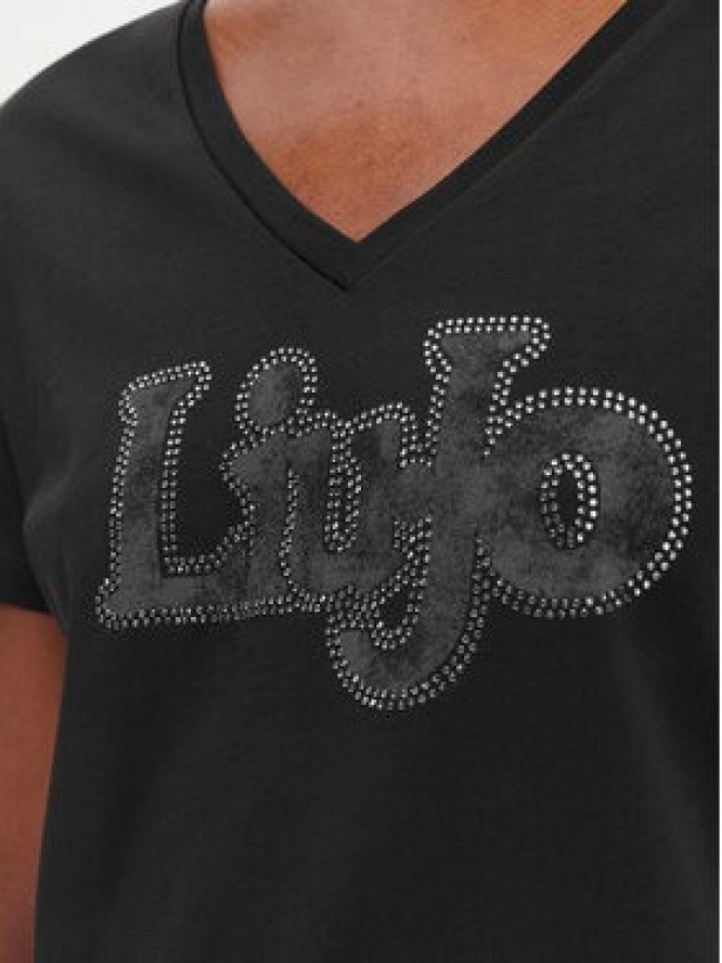 Liu Jo Sport T-Shirt TA6057 JS923 Czarny Regular Fit