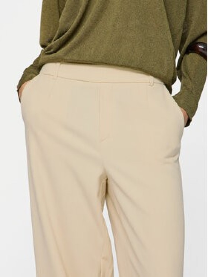 Vila Spodnie materiałowe Varone 14087407 Beżowy Wide Leg