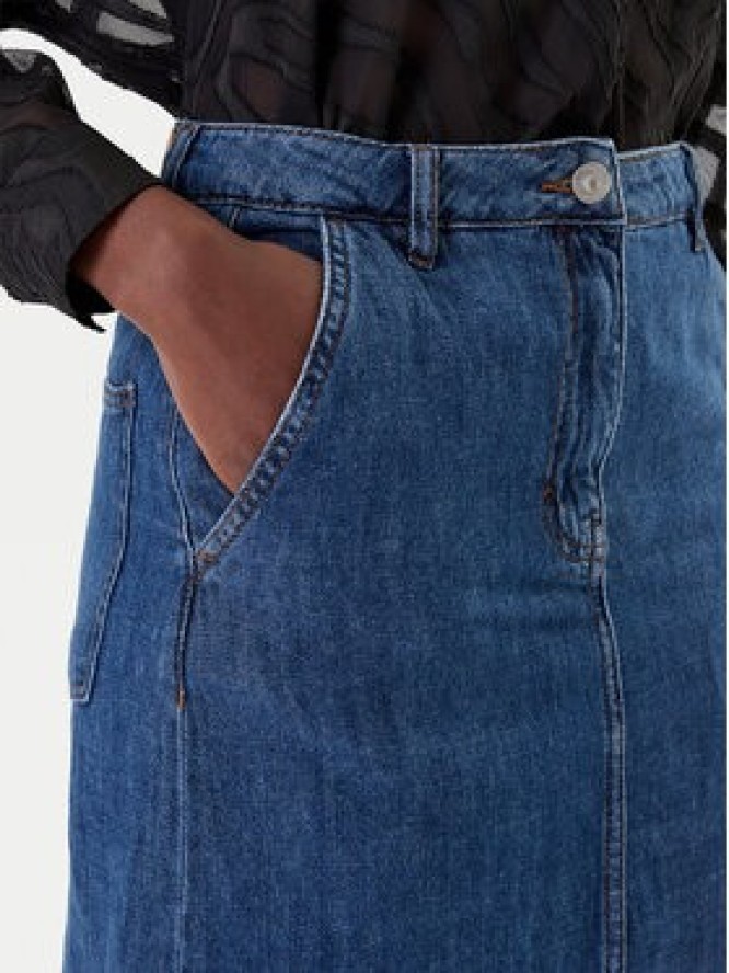 French Connection Spódnica jeansowa 73DZA Niebieski Regular Fit
