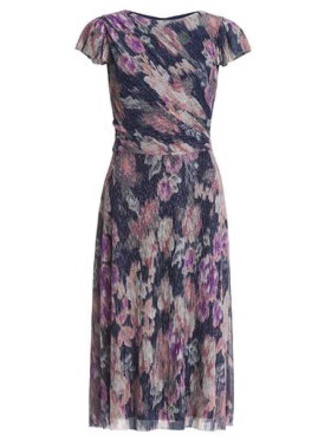 Swing Sukienka koktajlowa 5AK06000 Granatowy Regular Fit