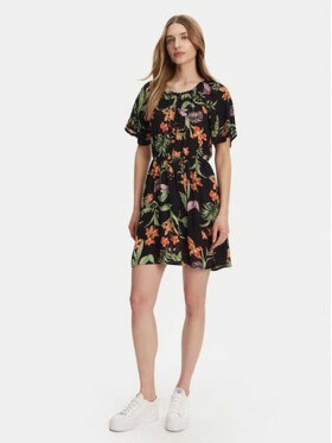 Roxy Sukienka letnia ERJWD03869 Czarny Regular Fit