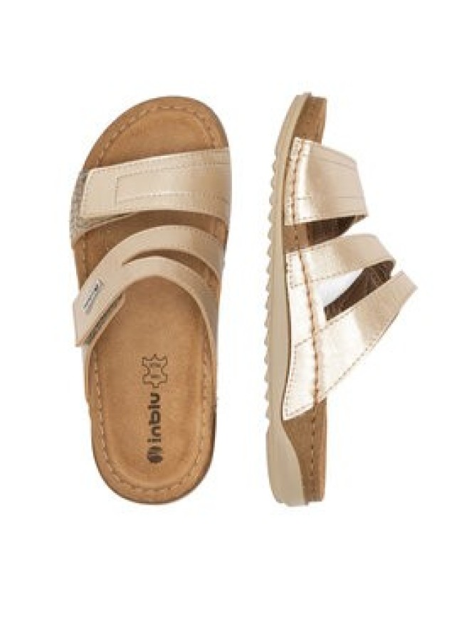 Inblu Klapki AA093N01 Złoty