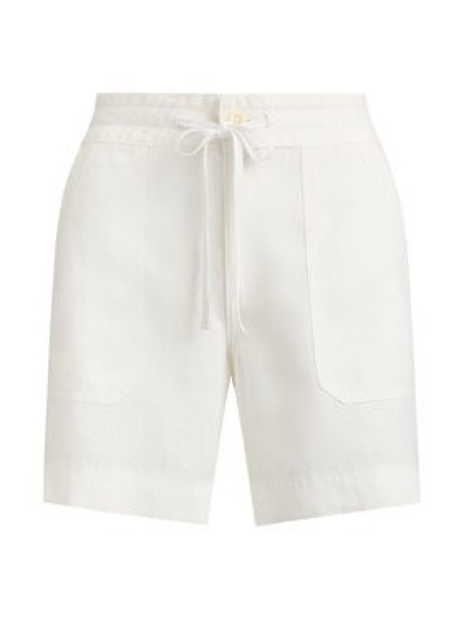LAUREN RALPH LAUREN Szorty materiałowe 200P13694001 Biały Regular Fit