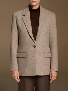 Marynarka z wełną - beżowy