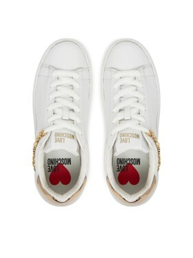 LOVE MOSCHINO Sneakersy JA15505G0MIAP10A Biały