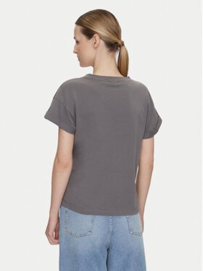 Noisy May T-Shirt Gaby 27033385 Szary Regular Fit