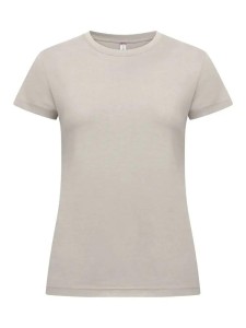 clique New Classic-T Women – klasyczny T-shirt z bawełny ringspun – Stone