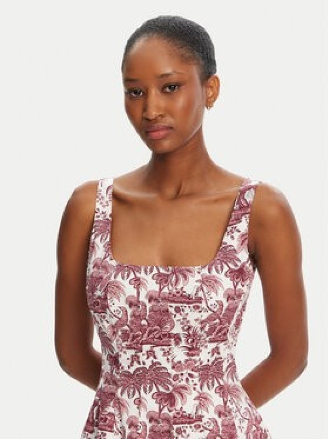 STAUD Sukienka letnia Wells R25R2222SP Różowy Regular Fit