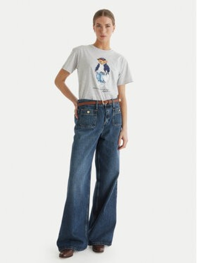 Polo Ralph Lauren T-Shirt 211A96261001 Szary Slim Fit