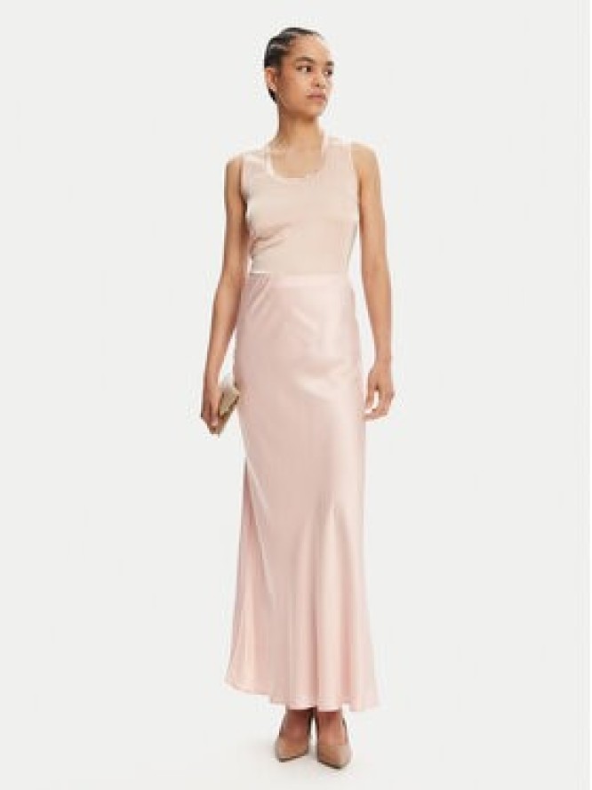 ViCOLO Spódnica maxi TD0472 Różowy Slim Fit