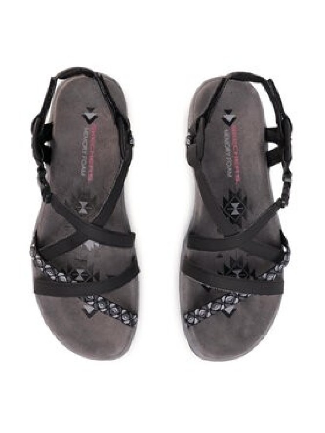 Skechers Sandały Reggae Slim 40955/BLK Czarny