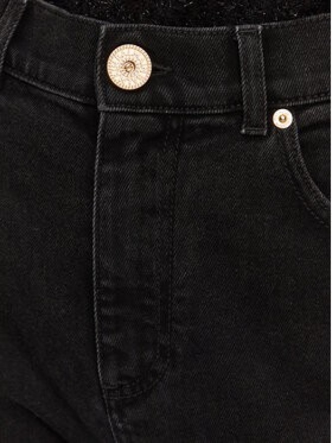 Balmain Jeansy DF1MG007DB67 Czarny Slim Fit