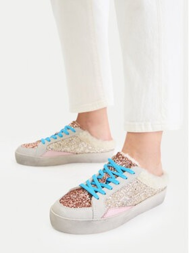 Eva Minge Klapki NARI-25/502 Złoty