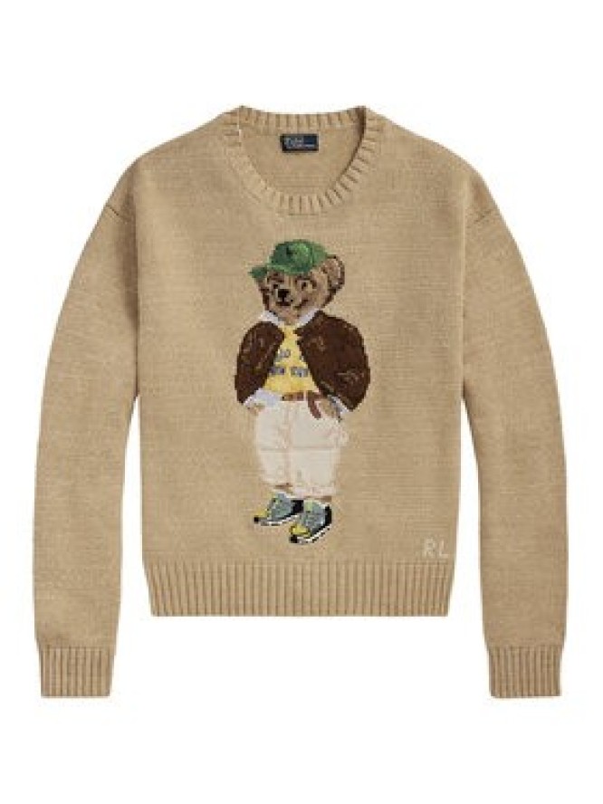 Polo Ralph Lauren Sweter 211972121001 Beżowy Relaxed Fit