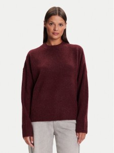 Vero Moda Sweter Boom 10320463 Bordowy Loose Fit