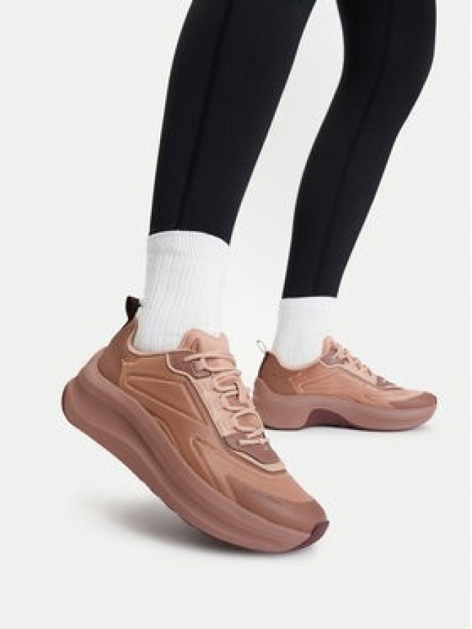 Calvin Klein Sneakersy Chunky Runner Laceup Hf Blst Ny HW0HW03111 Brązowy