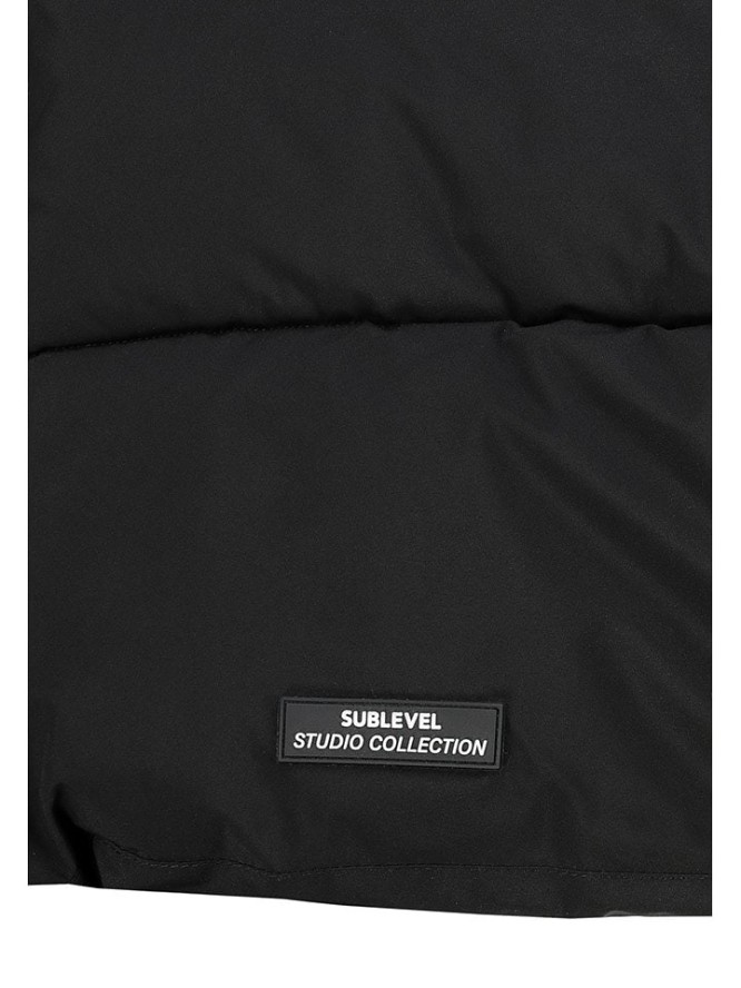 Sublevel Kamizelka pikowana w kolorze czarnym rozmiar: L