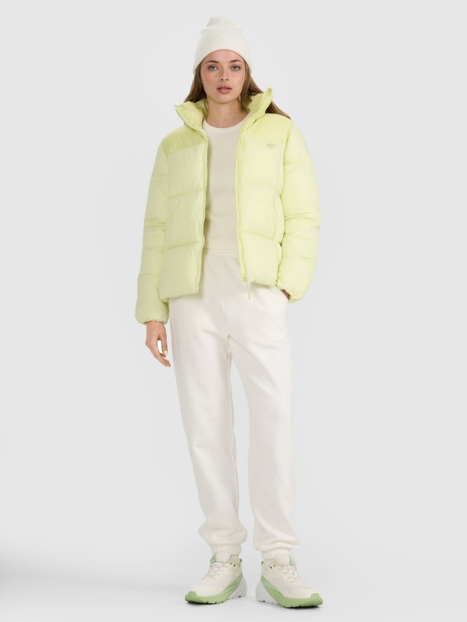 4F Kurtka puchowa z wypełnieniem syntetycznym damska - zielona XS