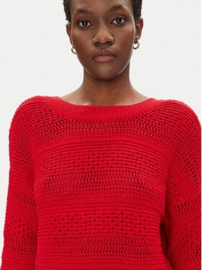 Morgan Sweter 251-MLOVE M Czerwony Regular Fit