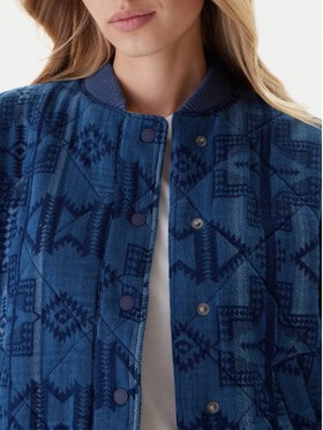 Mustang Kurtka bomber Bouse 1016739 Niebieski Regular Fit