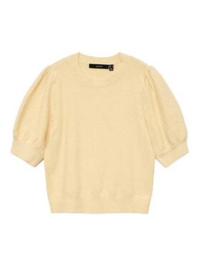 Vero Moda Sweter Doffy 10278313 Żółty Regular Fit