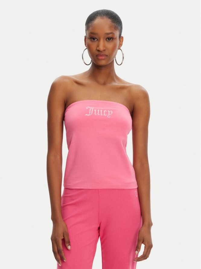 Juicy Couture Top Babey JCWCT23310 Różowy Slim Fit