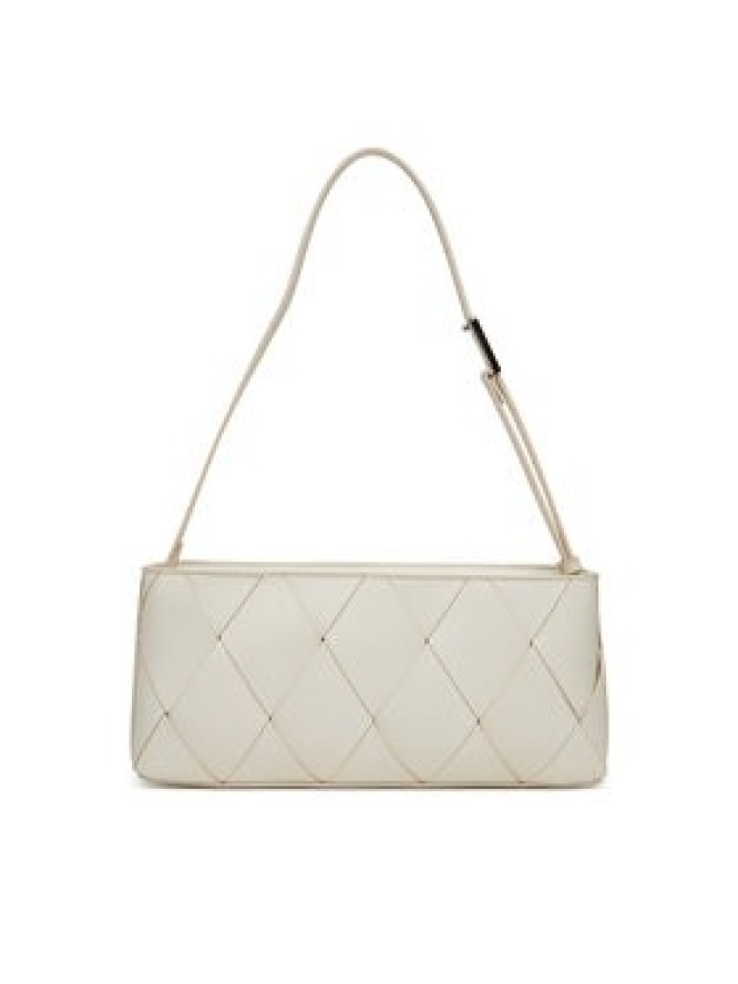 Calvin Klein Torebka Ck Woven Elongated Shoulder Bag K60K612992 Biały
