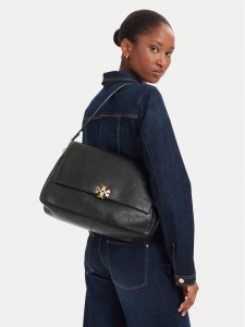 Tory Burch Torebka Charlie Quilted Large Shoulder Bag 185805 Czarny
