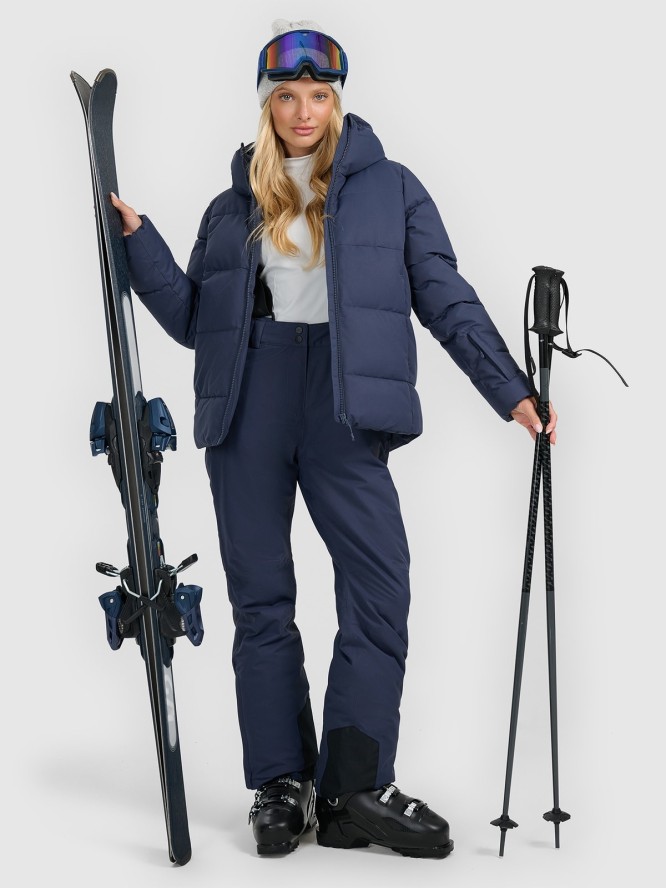 4F Kurtka narciarska membrana 5000 damska - granatowa XL