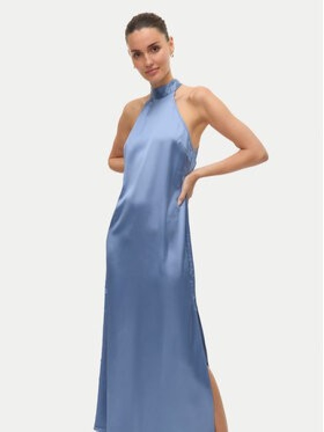Vero Moda Sukienka wieczorowa Sally 10333766 Niebieski Regular Fit