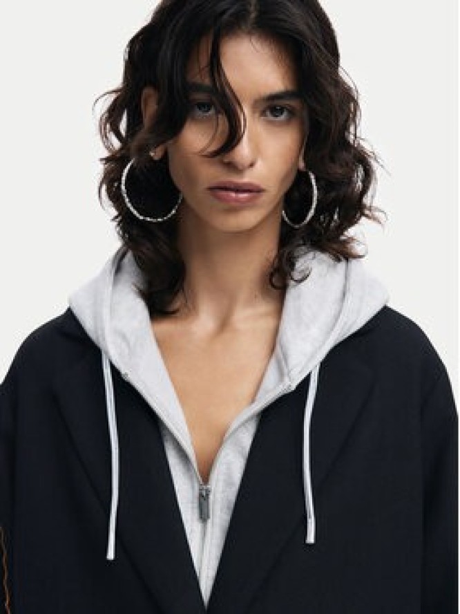 Desigual Płaszcz wełniany Cracovia 24WWEWBA Czarny Regular Fit