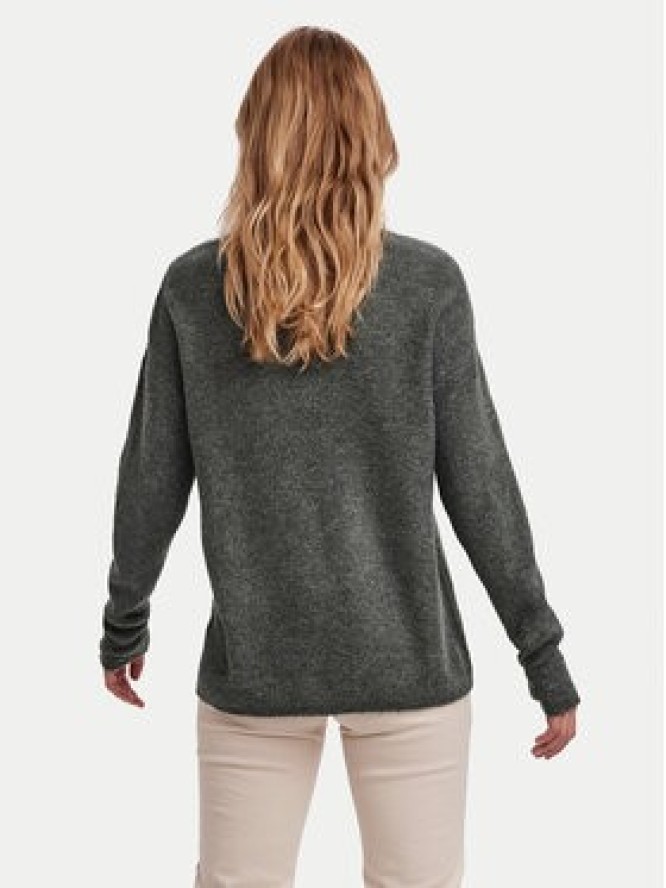 Vero Moda Sweter Crewlefile 10233357 Zielony Loose Fit