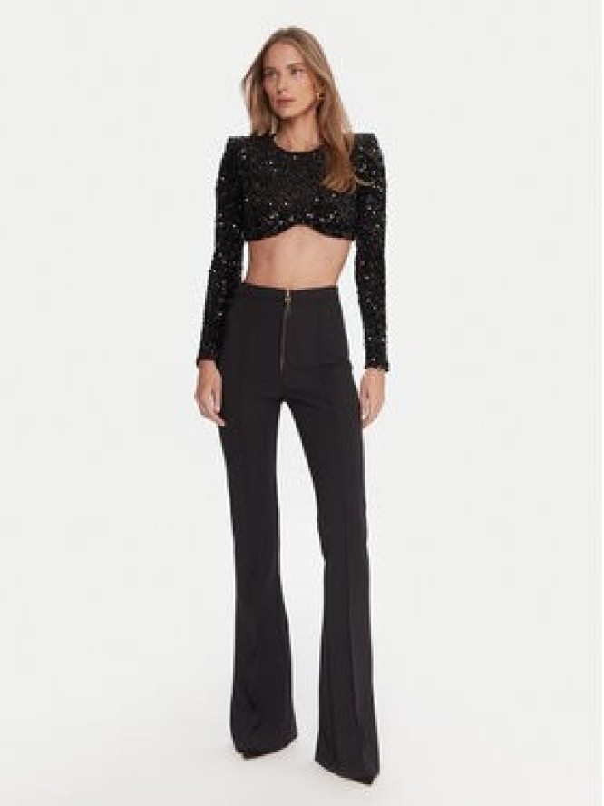 Elisabetta Franchi Bluzka TO-046-57E2-V370 Czarny Slim Fit