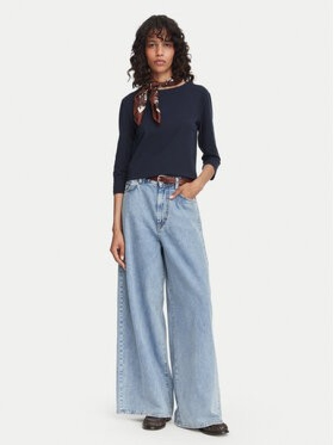 Weekend Max Mara Jeansy Zattera 2625186031 Niebieski Wide Leg