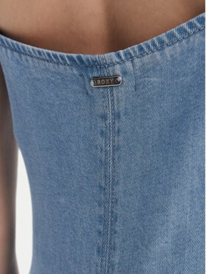 Roxy Sukienka jeansowa W226-RXLDS-1008-22D Niebieski Regular Fit
