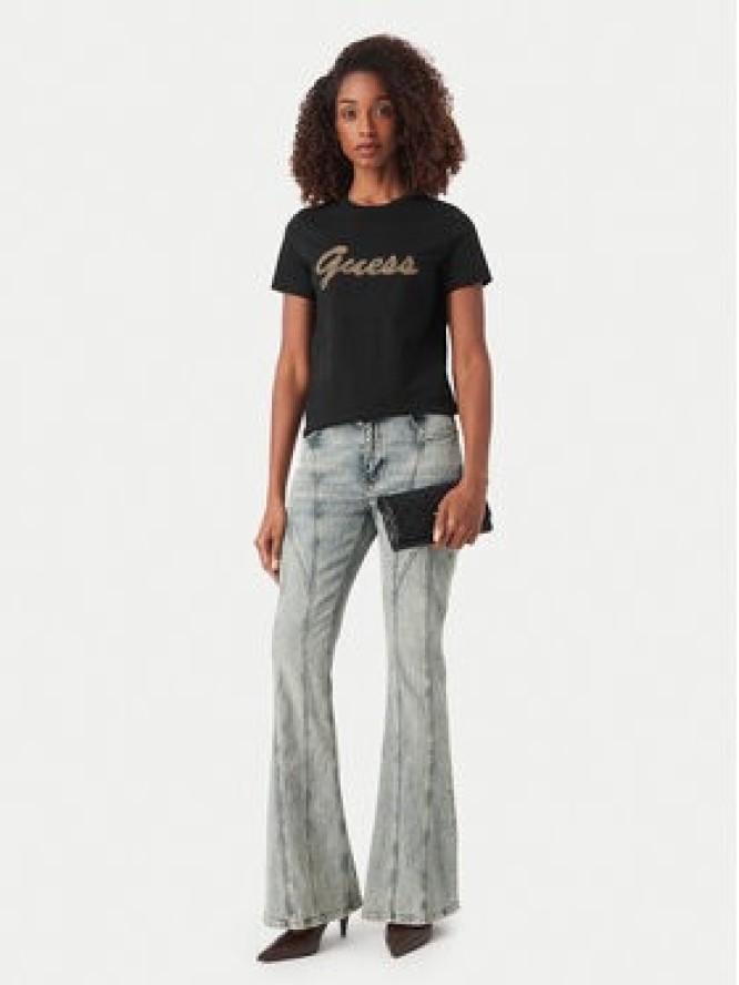 Guess T-Shirt W6YI29 K4348 Czarny Regular Fit