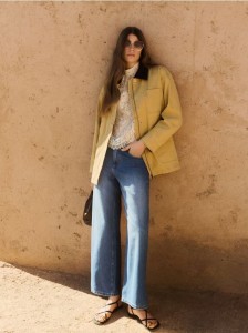 Jeansy wide leg baggy - niebieski