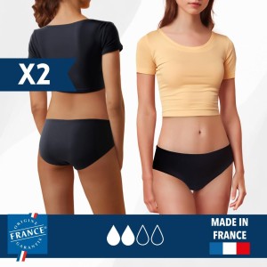2x Dół menstruacyjnego stroju kąpielowego dla nastolatek - średnia chłonność