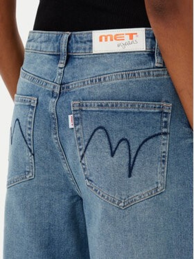 MET Jeansy NOS CHLOE T4L736 Niebieski Wide Leg
