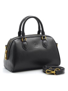 La Manufacture Royale Skórzana torebka "Azur" w kolorze czarnym - 24 x 15 x 12 cm rozmiar: onesize